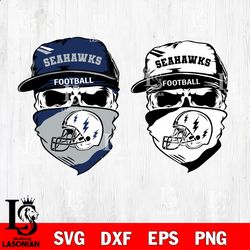 Skull Seattle Seahawks svg, digital download