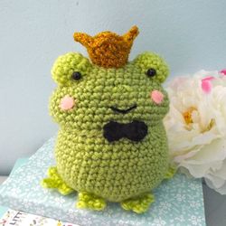 Amigurumi Crochet Frog Prince Pattern Digital Download