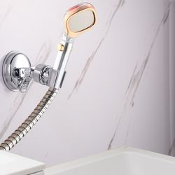 adjustable shower head holder | bathroom suction cup handheld shower head bracket | wall mounted suction bracket holder
