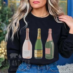 Champagne Crewneck Sweatshirt, Champagne Shirt, Champagne Lovers, Champagne Bottles Shirt, Champagne Problems Sweatshirt