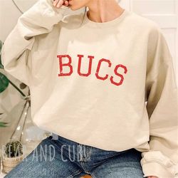 Bucs Buccaneers Vintage Crewneck Sweatshirt, Retro Bucs Sweater, Buccaneers Gift, Oversized Bucs Tailgate Shirt, 90s Aes