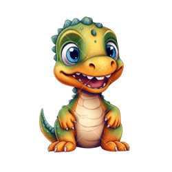 baby cute t-rex png sublimation design download, baby t-rex png, dinosaur png, baby dinosaur png