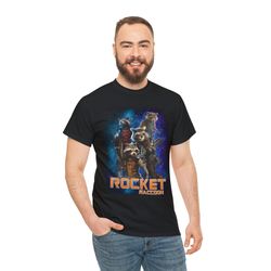 Star-lord Guardians of the Galaxy Rocket Raccoon Vintage T-Shirt V-Neck Tshirt, For Men Women