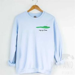 my cup of tee sweatshirt, golf crewneck, gift for golfer, golf sweatshirt, masters shirt, men's golf crewneck, golf chri