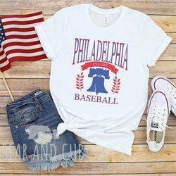 Philadelphia Baseball T-Shirt, Philadelphia Shirt, BellaCanvas 3001, Trendy Baseball Shirt, Phillies Shirt, Philadelphia