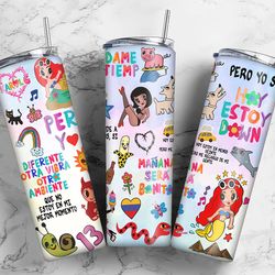 karol g 20oz tumbler png, mabana sera bonito 20oz tumbler, karol g png file, karol g tumbler wrap, manana sera bonito pn