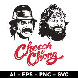 cheech and chong 2 cannabis svg, cheech and chong svg, png dxf eps file - digital file