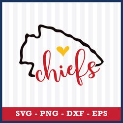 Kansas City Chiefs Svg, Logo Chiefs Svg, NFL Svg, Eps Dxf Png Digital File