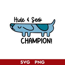 Hide And Seek Champion Svg, Bluey Svg, Cartoon Svg, Png Digital File