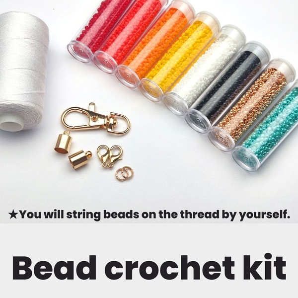 Lanyard kit, Crochet rope kit, Bead crochet kit, Turquoise l | Inspire ...