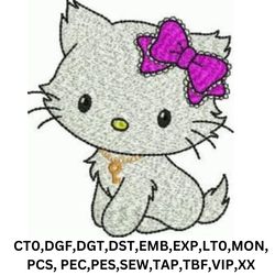 Charmmy Hello Kitty design for embroidery machine, EMBROIDERY DESIGN