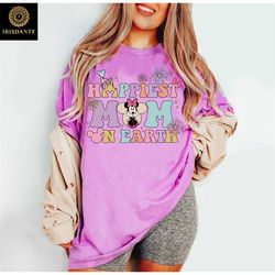 Happiest Mom On Earth Shirt, Besties Disney Minnie Shirt, Minnie Mouse Shirt, Disneyworld Shirt, Magic Kingdom Tee, Mom