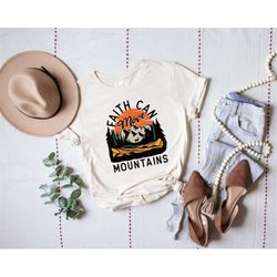 scripture shirt, jesus shirt, christian t-shirt, faith can move mountains