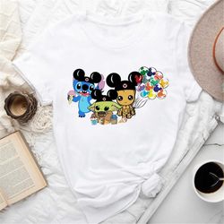 Mickey Shirt, Stitch, Baby Yoda, Baby Groot Shirt, Stitch & Baby Yoda Snacks Shirt, Disneyworld Family Shirt, Disneyland