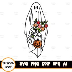 floral ghosvg, ghosvg, ghosvg, ghosts svg, ghost silhouette, ghost vector, halloween svg, pumpkin svg
