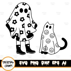 daisy ghosvg, ghosvg, girl ghosvg, ghost casvg, spooky season svg, ghoul svg, funny halloween svg, retro svg, cute ghosv
