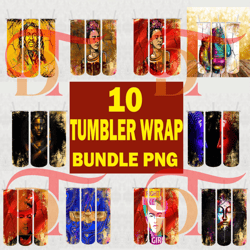 10 tumbler bundle design png, tumbler wrap, sublimation designs downloads