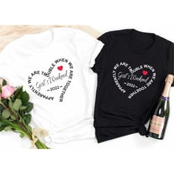 girls weekend 2022 shirt, girl's trip shirt,apparently we're trouble when we're together shirt, best trip forever shirt,