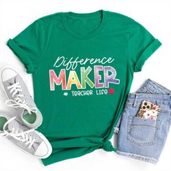 difference maker shirt, blessed teacher shirt, teacher shirt, teacher gifts, back to school, teacher t-shirt