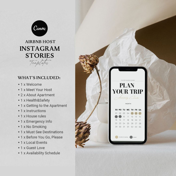 Airbnb Instagram Templates, 16 Story templates, Canva template, welcome book, airbnb template, airbnb signs, home rental (2).jpg