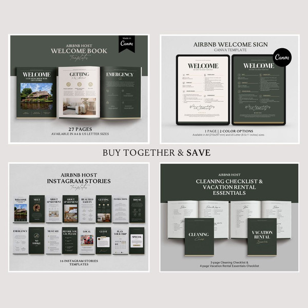 Airbnb host bundle, Airbnb welcome book, guestbook template, Airbnb checklist, Vrbo guide, airbnb instagram templates (2).jpg