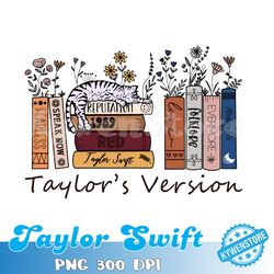 albums as books png, books lover taylor png, taylor version, swift png,