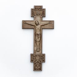 crucifixion of jesus wood carving | wooden christian wall crucifix | wall cross wood carving