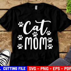 cat mom svg, fur mom svg, fur mama svg, cat lover svg, cat shirt svg, cat gift fur mom png, paw svg, for silhouette