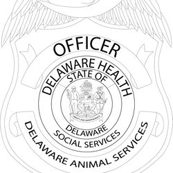 delaware health animal services vector file for laser engraving, cnc router, cutting, engraving, cricut, vinyl cutting f