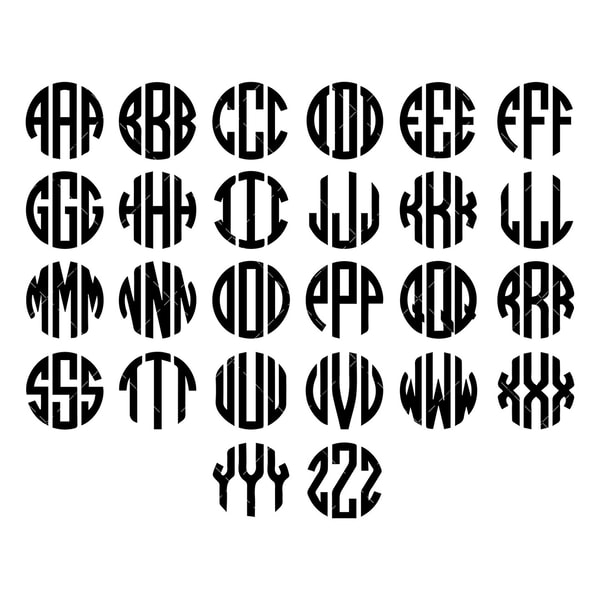 Pef Monogram Monogram SVG, PNG, PDF, Monogram Letters SVG, Hexagon Monogr - Inspire ...