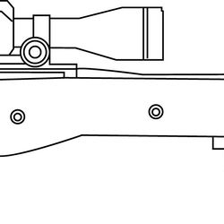 ai l96a1 rifles  vector file for laser engraving, cnc router, cutting, engraving, cricut, vinyl cutting file