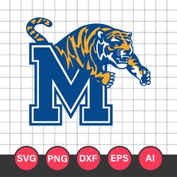 Memphis Tigers Logo Svg, Memphis Tigers, Memphis Tigers Clipart, Memphis Tigers Cricut Svg, NCAA Svg File