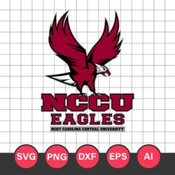 NCCU Eagles Logo Svg, NCCU Eagles Svg, NCCU Eagles Clipart, NCCU Eagles Cricut Svg, NCAA Svg Digital File