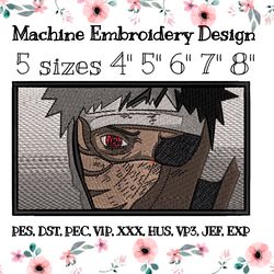 embroidery design obito uchiha