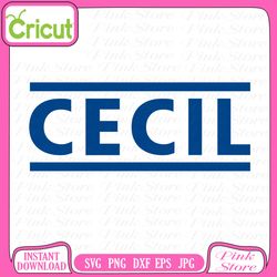 cecil vector, cecil logo svg, svg files, cricut, craft svg, crafting svg, cut file for cricut, silhouette