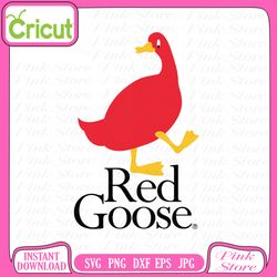 red goose logo svg, red goose svg, svg files, cricut, craft svg, crafting svg, cut file for cricut, silhouette