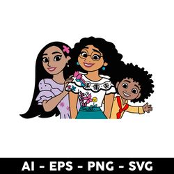 encanto isabela mirabel atonio svg, encanto character svg, png dxf eps file - digital file