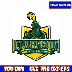 clarkson golden knights, football svg bundle, n c a a teams svg, n-c-a-a svg, football svg, sport bundle, png, jpg, dxf