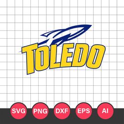 Toledo Rockets Logo Svg, Toledo Rockets, Toledo Rockets Cliprt, Toledo Rockets Cricut Svg, NCAA Svg File