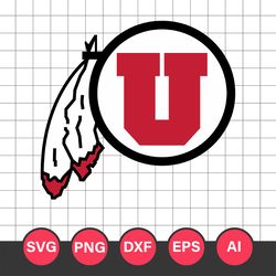 Utah Utes Logo Svg, Utah Utes, Utah Utes Clipart, Utah Utes Cricut Svg, NCAA Svg File