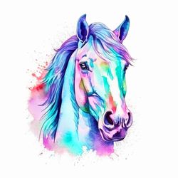 watercolor horse