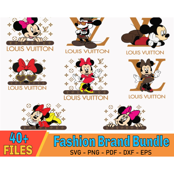 Mickey Mouse Louis Vuitton Svg, Mickey Lv Logo Svg, Louis Vu - Inspire  Uplift