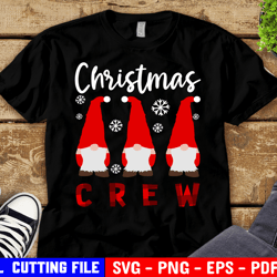 christmas crew svg, kids christmas gnomes shirt svg, santa gnomes svg, buffalo plaid, funny boy girl svg files