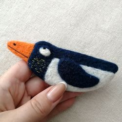 Blue Bird brooch Baby Bird Decoration Brooch for kids Gift for kids Small felted bird Small blue jewelry