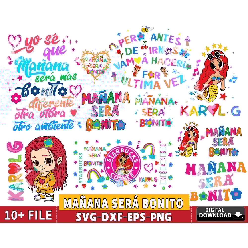 10 file Manana Sera Bonito svg bundle ,karol g svg bundle.jpg