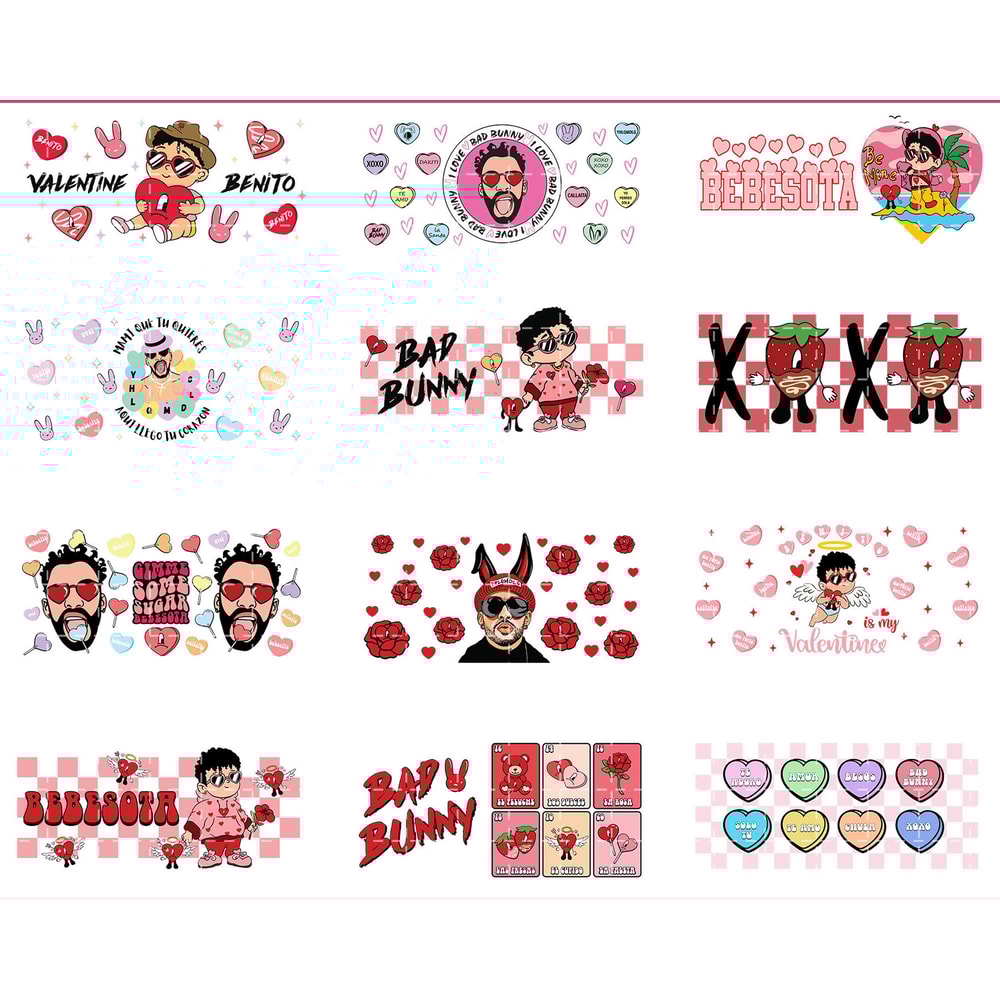 150+ file Bad Bunny valentine bundle SVG , Bad Bunny valentine (2).jpg