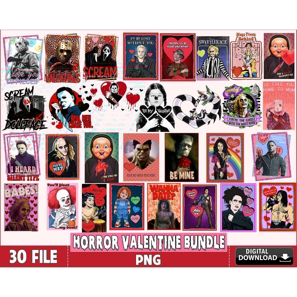 30+ file Horror Valentine day bundle png.jpg