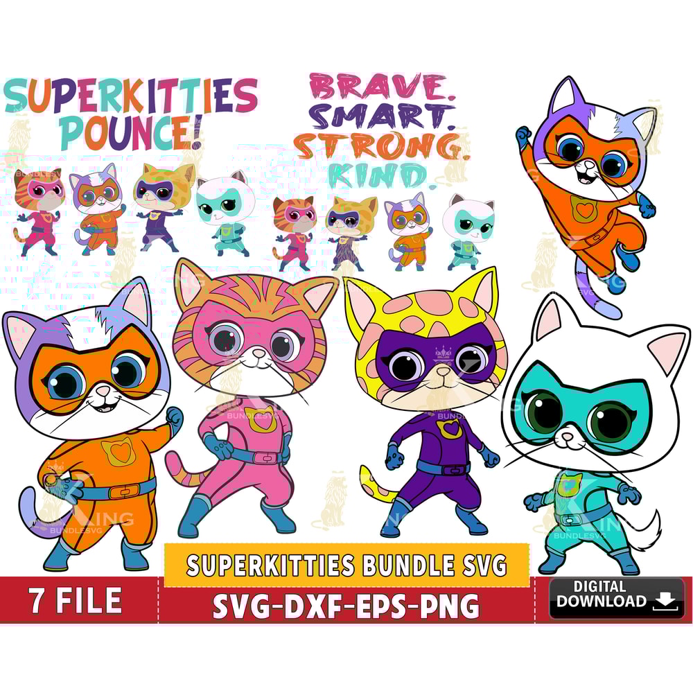 7 file superkitties bundle svg ,Hero Kitties Super Cats Brave.jpg