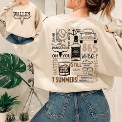 wallen western sweatshirt, country music, vintage wallen shirt, cowboy girl sweat, retro wallen western sweatshirt