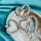 Assymetrical Hearts Crystal Earrings Magda Butrym